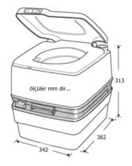 Thetford Porta Potti 335 Portatif tuvalet 20 litre