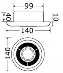 Led spot lambalı aspiratör 12V