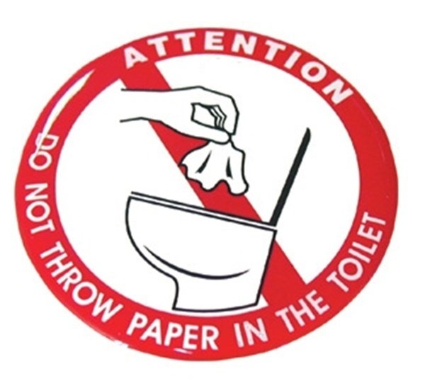 Silikon Sticker Çıkartma Tuvalete Kağıt Atma