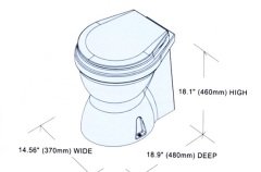 TMC Elektrikli lüks marin tuvalet 12V