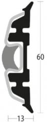 Sert VINLY ray inox küpeşte profili için  6,1 m