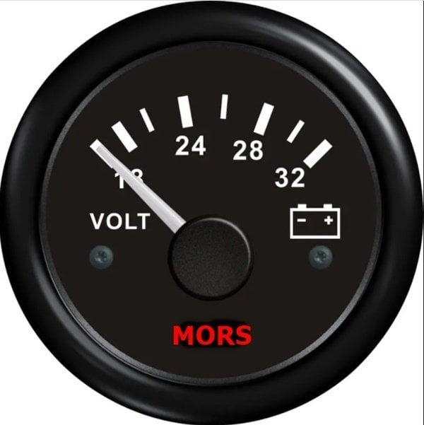 MORS Voltmetre 24V 55 mm SYH