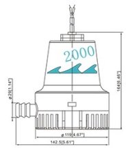 Seamaxx Sintine Pompası 2000GL / 24V