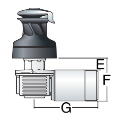 Harken 50.STEA12H Elektrikli Alüminyum yelken Vinci