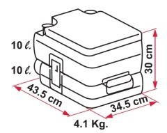 Tekne Karavan Kamp için Portatif tuvalet 20 litre