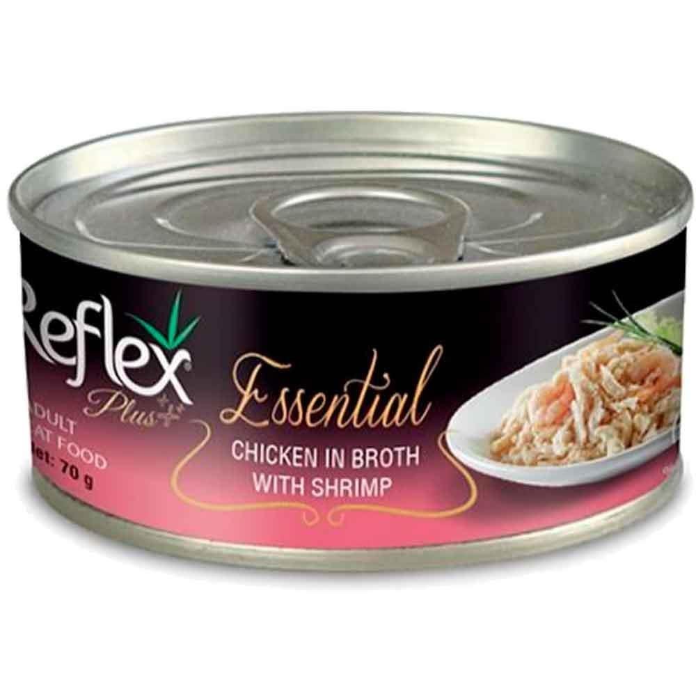 Reflex Plus Essential Kedi Konservesi Tavuklu Karidesli 70 gr