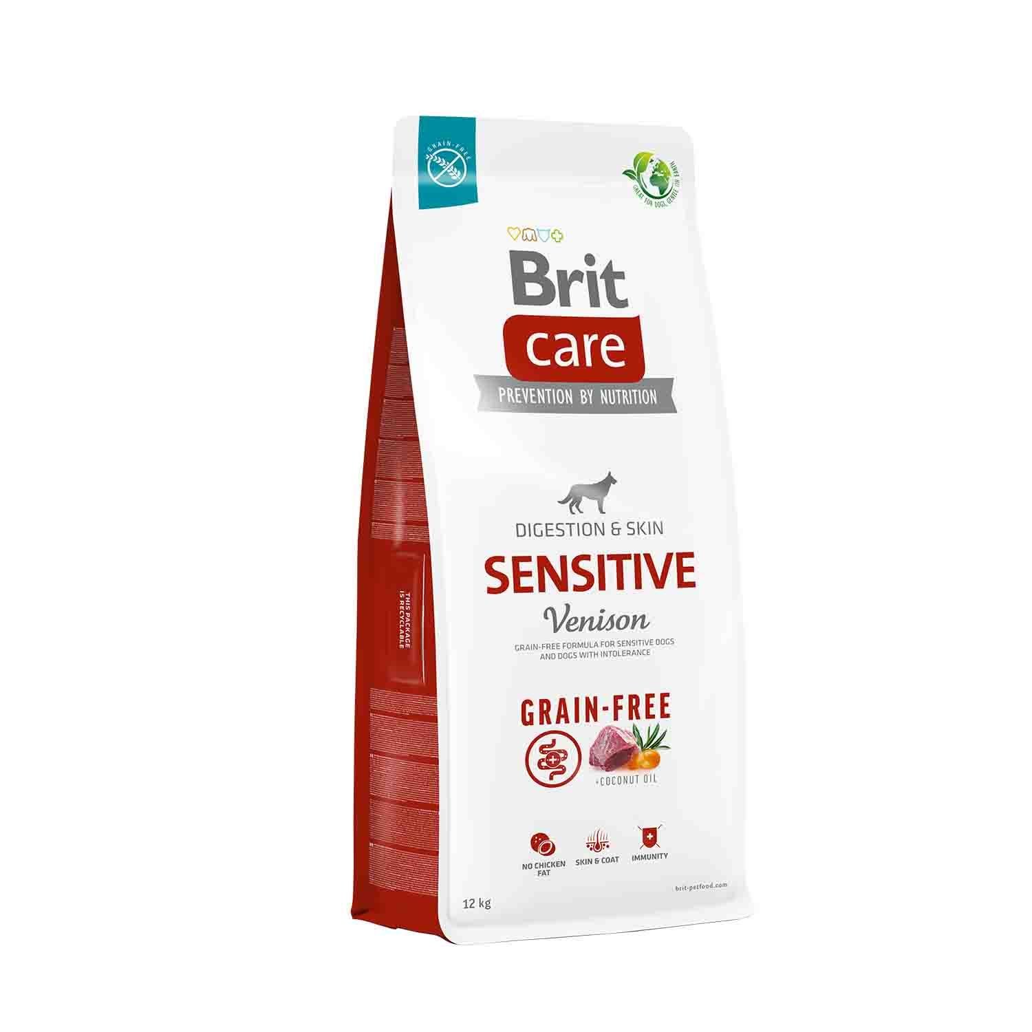 Brit care Sensitive Digestion Tahılsız Geyikli Yetişkin Köpek Maması 12 Kg