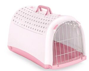 İmac Cabrio Üstü Açılabilen Pembe Kedi Taşıma Çantası 50 x 32 x 34.5 CM