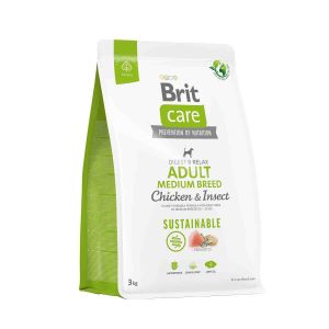 Brit Care Tavuklu Ve Larvalı Glutensiz Orta Irk Yetişkin Köpek Maması 3 Kg