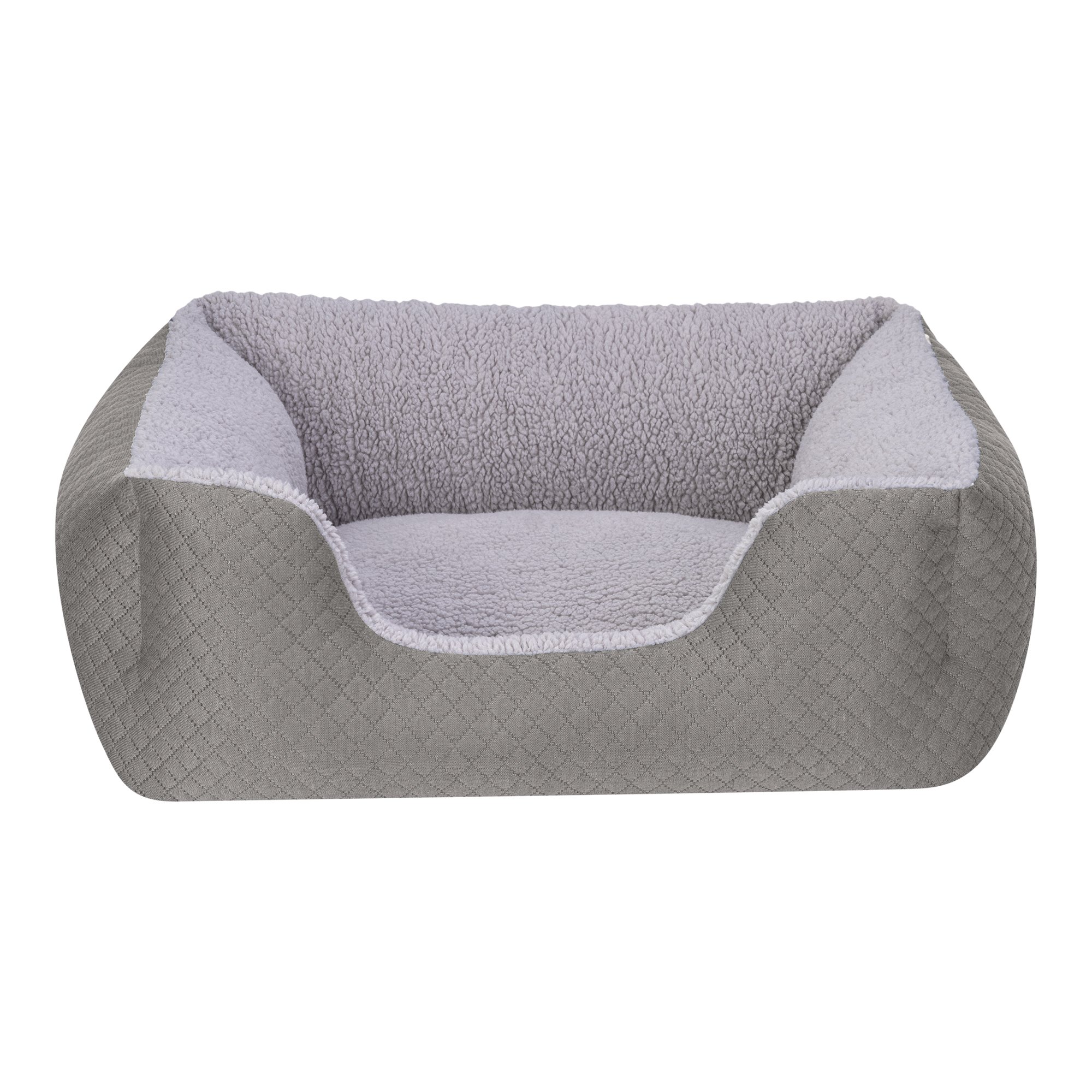 Pet Comfort Echo  Kedi ve Köpek Yatağı Gri/Gri Peluş S 60x50cm