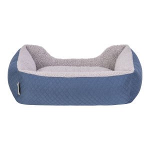 Pet Comfort Bravo Duo  Kedi ve Köpek Yatağı Mavi/Gri Peluş S 55x45cm