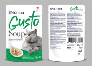 Spectrum Gusto Uskumrulu Brokolili ve Ton Balıklı Kedi Çorbası 50 G