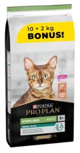 Pro Plan Sterilised Kisirlaştirilmiş Kediler Için Somonlu Kedi Mamasi 10Kg+2Kg