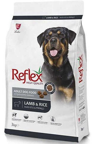 Reflex Kuzu Etli ve Pirinçli Yetişkin Köpek Maması 3 KG