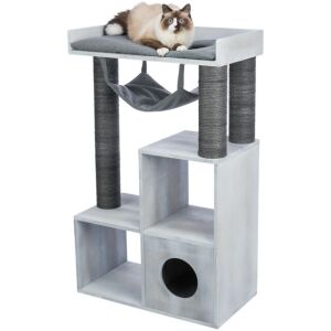 Trixie Kedi Oyun Evi ve Tırmalama Tahtası, 72x110x38cm, Gri