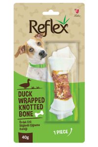 Reflex Ördek Eti Sargılı Düğümlü Köpek Çiğneme Kemiği 40gr