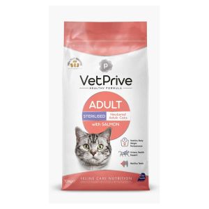 Vet Prive Sterilised Somonlu Kısırlaştırılmış Kedi Maması 10 Kg