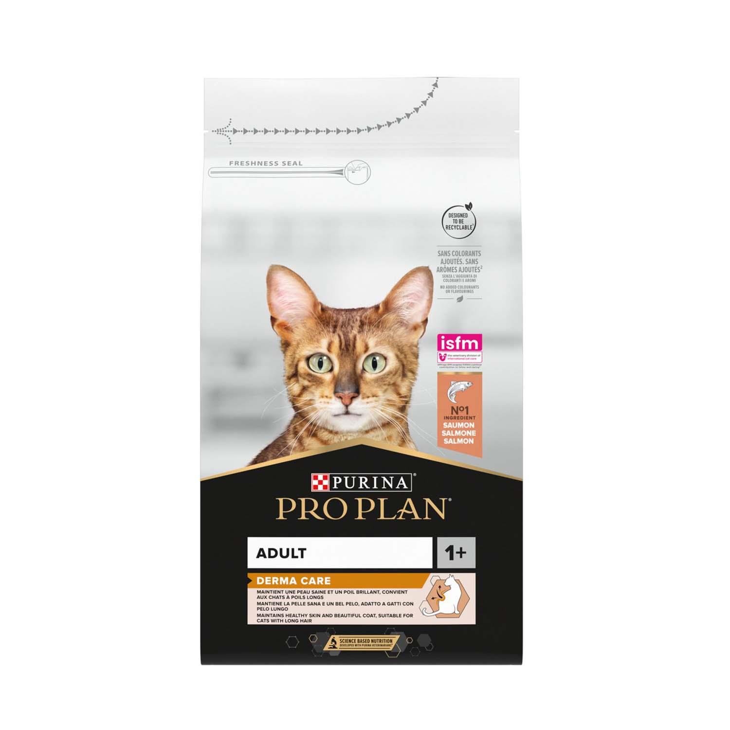 Pro Plan Derma Plus (Elegant Adult) Tüy Yumaği Kontrolü Somonlu Kedi Mamasi 10 Kg