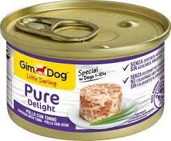 Gimdog Pure Delight Parça Tavuklu ve Ton Balıklı Yetişkin Köpek Maması 85 G