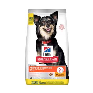 Hills Science Plan Perfect Digestion Tavuk Etli ve Pirinçli Küçük Irk Yetişkin Köpek Maması 1,5 Kg