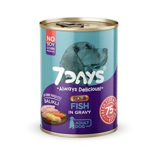 7 Days Balıklı Yetişkin Konserve Köpek Maması 415 Gr