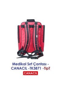 TipT Medikal Sırt Çantası - CANACIL -TK3871 - Kırmızı