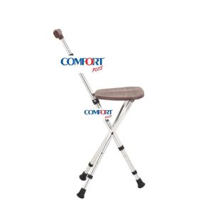 Comfort Plus DM-74 Oturaklı Baston (Yüksekliği Ayarlanır) ayarlanabilir geniş oturaklı tabure