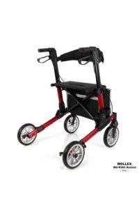 Alüminyum Tekerlekli Rolatör (KIRMIZI) Woller Yürüteç