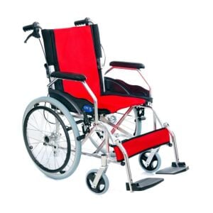 Comfort Plus KY863LAJ-A20 Alüminyum Özellikli Tekerlekli Sandalye Kırmızı