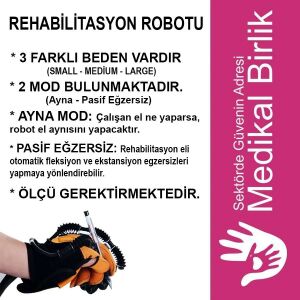 Syrebo Yetişkinler İçin El Rehabilitasyon Robotu C10 Sağ Eldiven
