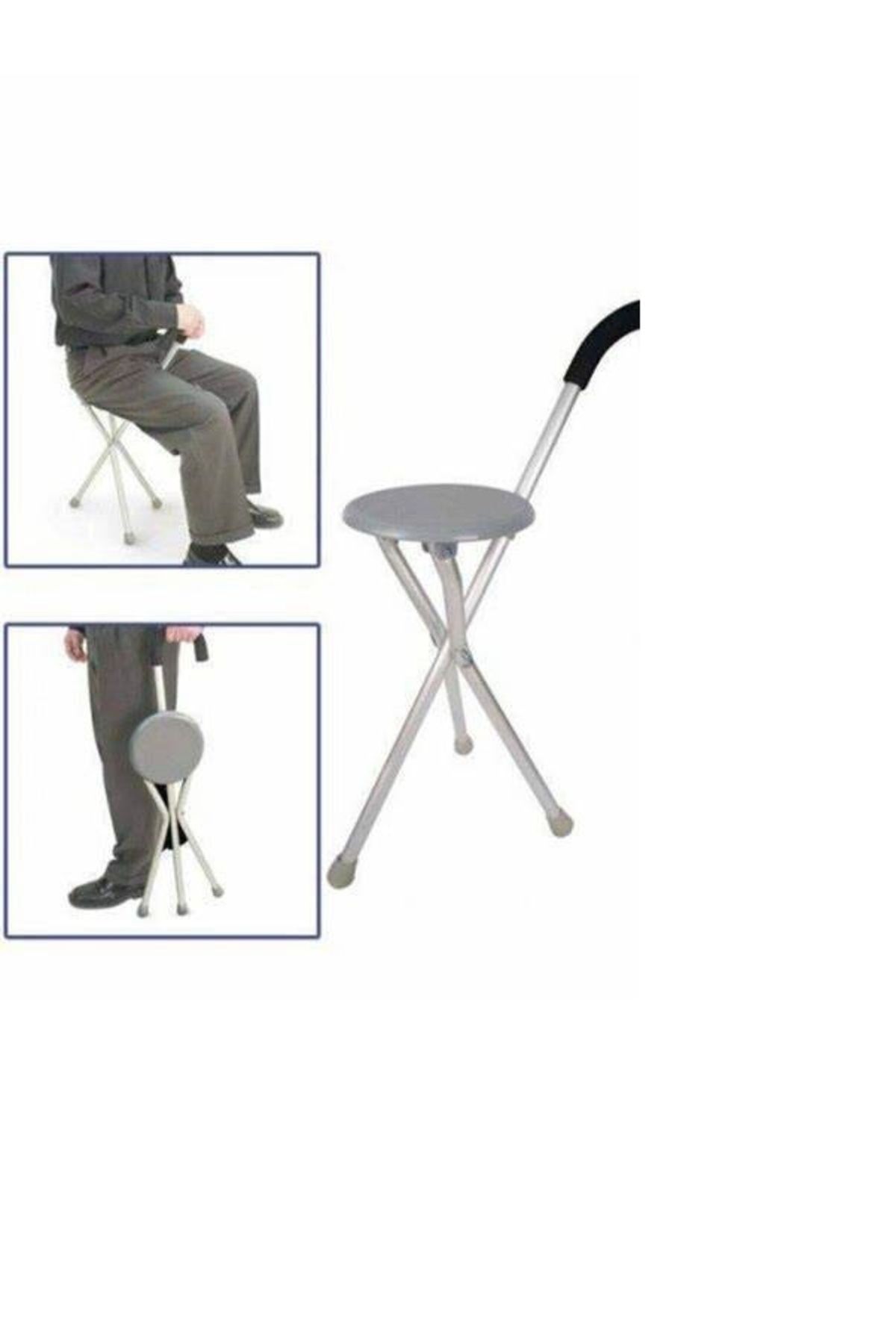 oturaklı baston 3 ayaklı baston