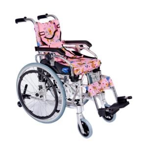 Comfort Plus KY980LQ-30 Alüminyum Pediatrik Özellikli Çocuk Tekerlekli Sandalye Pembe