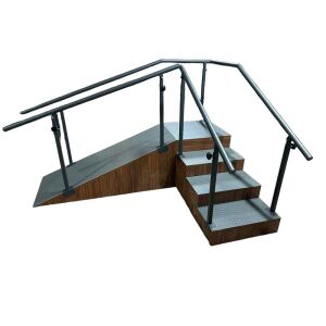 Rampalı Kaymaz Taban Egzersiz Kürsüsü Merdiveni