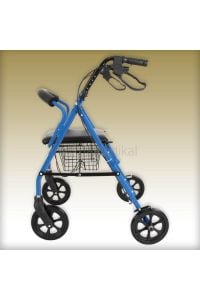 Comfort  Alüminyum Tekerlekli Rolatör kalın tekerli sepetli Rollator yürüteç