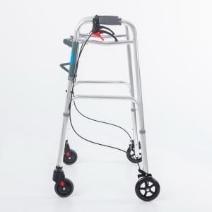 Kf8220l-5 Alüminyum 4 Tekerlekli Walker Yürüteç Büyük Tekerli Frenli Hasta Yürüteci Tekerli 1022 frenli