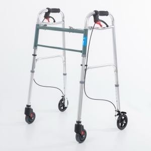Kf8220l-5 Alüminyum 4 Tekerlekli Walker Yürüteç Büyük Tekerli Frenli Hasta Yürüteci Tekerli 1022 frenli