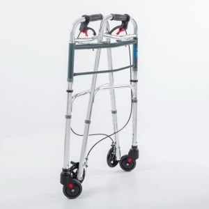 Kf8220l-5 Alüminyum 4 Tekerlekli Walker Yürüteç Büyük Tekerli Frenli Hasta Yürüteci Tekerli 1022 frenli