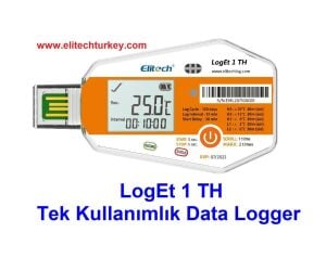 LogEt 1 TH  - SICAKLIK VE NEM Tek Kullanımlık Data Logger - ELITECH - TK2019