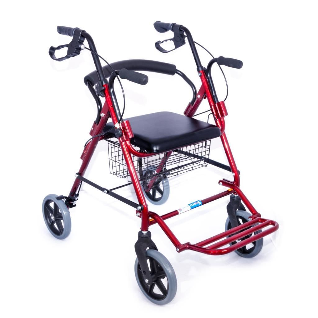 Comfort Plus DM9146 Ayak Pedallı Alüminyum Rolatör oturaklı sandalye