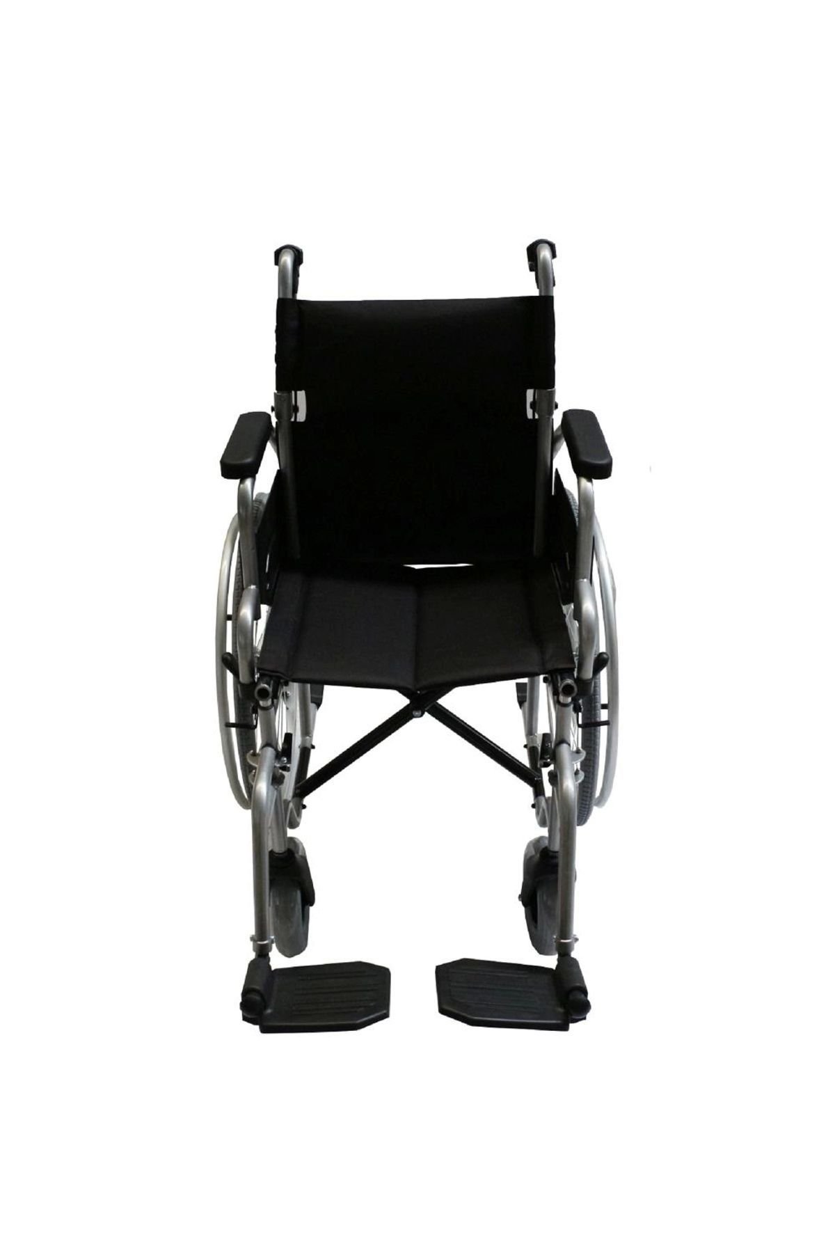 Refakatçi Frenli Tekerlekli Sandalye | Katlanabilir Çelik Şase, 40 cm Oturma Genişliği P120