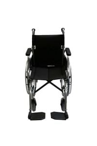 Refakatçi Frenli Tekerlekli Sandalye | Katlanabilir Çelik Şase, 40 cm Oturma Genişliği P120