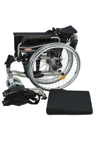 P957 Alüminyum Hafif Hasta Engelli Refakatçi Tekerlekli Sandalye 50 Cm