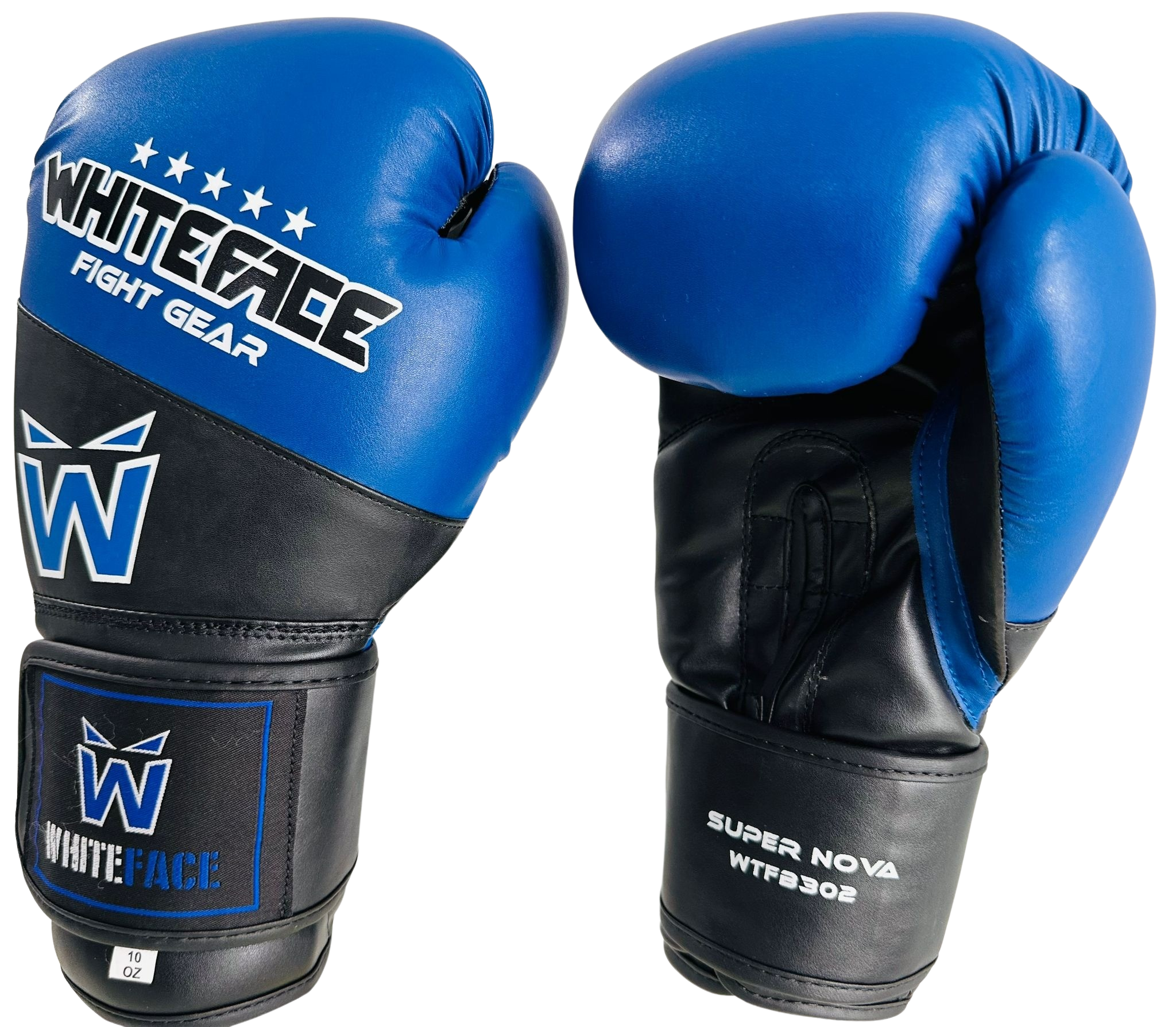 WHITEFACE BOKS ELDİVENİ SUPERNOVA (MUAY THAI - KICK BOKS MAÇ ELDİVENİ) (MAVİ-SİYAH) 8-10-12 oz.