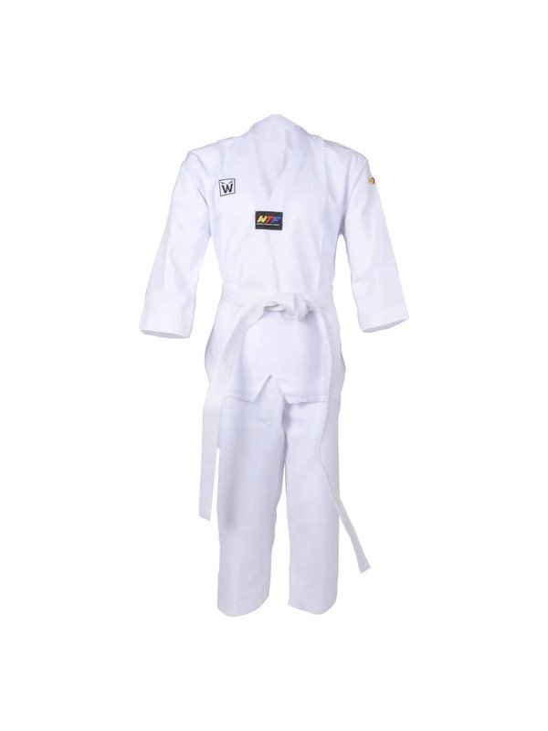 Whiteface Taekwondo Elbisesi Beyaz Yaka Fitilli