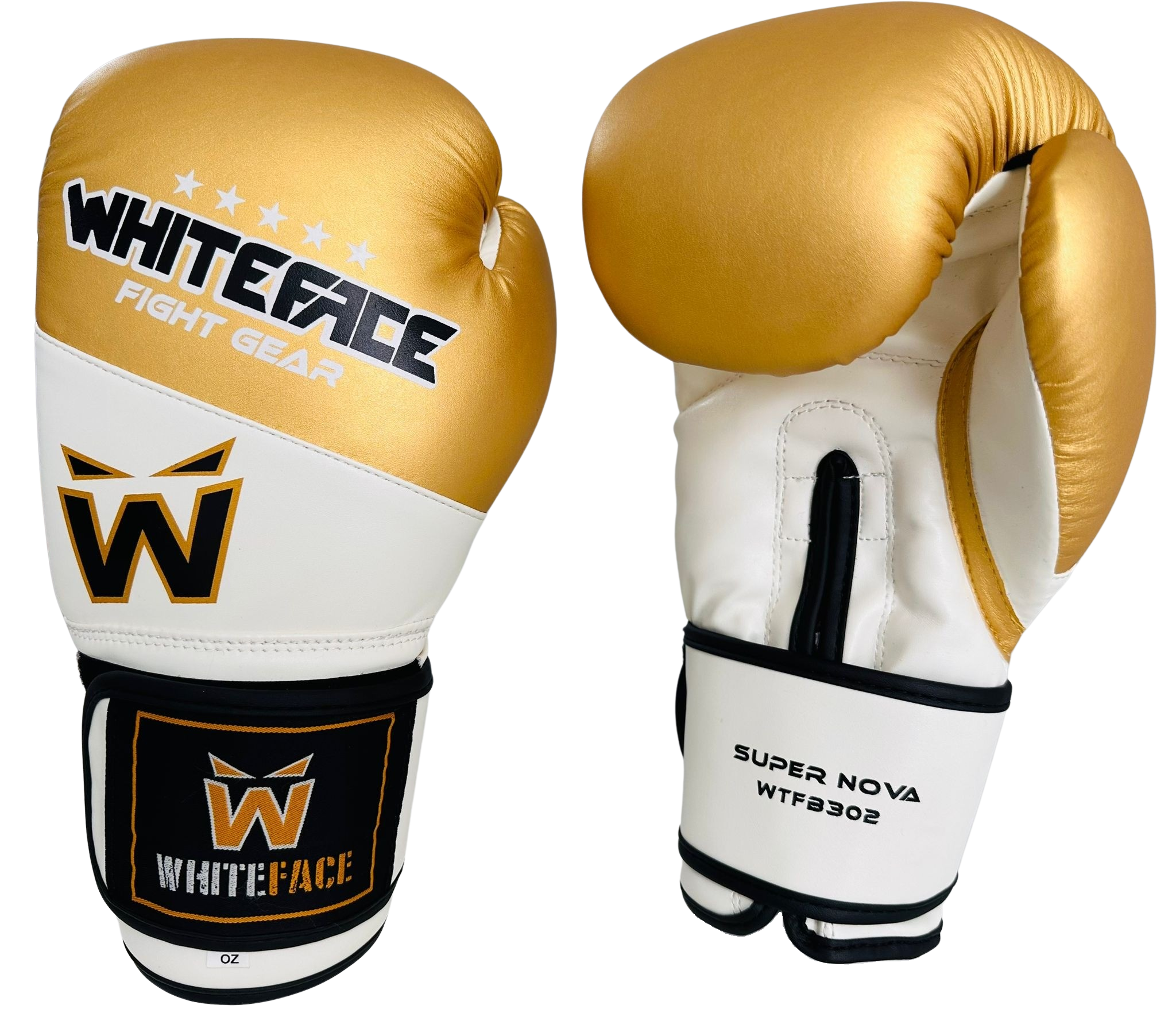 WHITEFACE BOKS ELDİVENİ SUPERNOVA (MUAY THAI - KICK BOKS MAÇ ELDİVENİ) (GOLD) 8-10-12 oz.