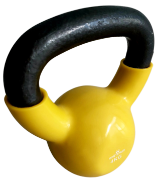 WHİTEFACE KETTLEBELL(ÇAYDANLIK TİPİ DAMBIL) 4KG (SARI-SİYAH)