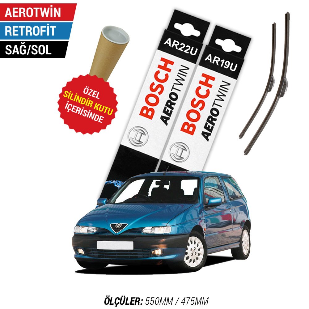 Alfa Romeo 146 Silecek (1996-2001) Bosch Aerotwin Retrofit