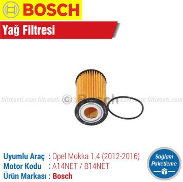 Opel Mokka 1.4 Bosch Yağ Filtresi (2012-2016)