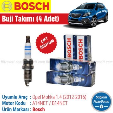 Opel Mokka 1.4 Bosch Çift İridyum Buji Takımı (2012-2016)