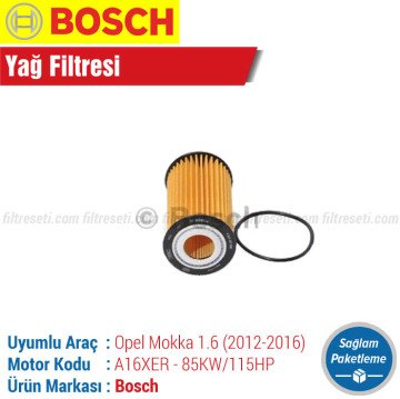 Opel Mokka 1.6 Bosch Filtre Bakım Seti (2012-2016)